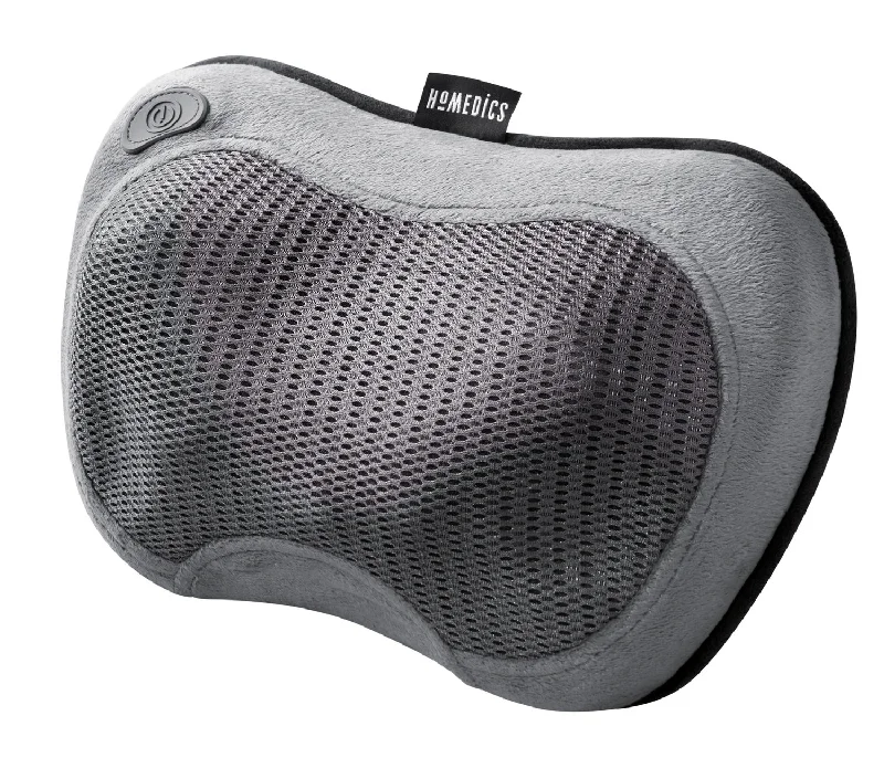 Pillow for travel beds-Homedics Cordless Shiatsu Massage Pillow with Soothing Heat