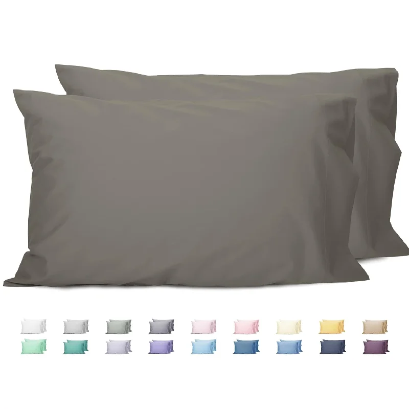 Pillow for small beds-King Pillowcases Set Of 2, 100% Cotton King Size Pillow Cases 2, 20×40 Inches