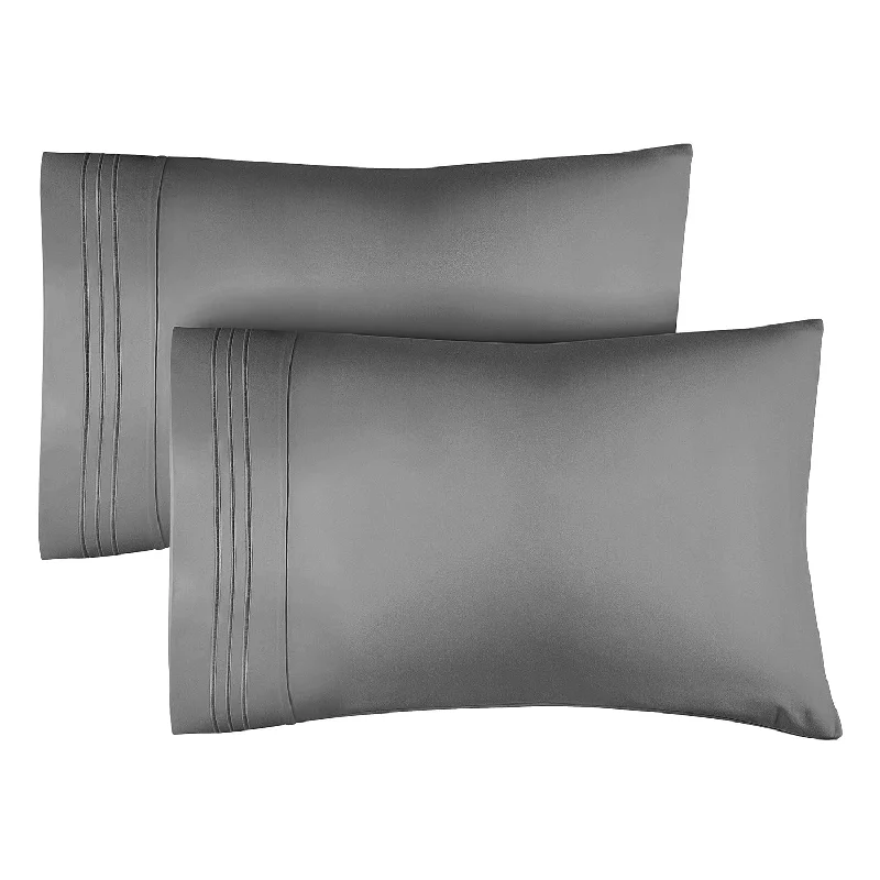 Pillow with thick texture-King Size Pillow Case Set Of 2 - Soft, Premium Quality King Pillowcase Covers