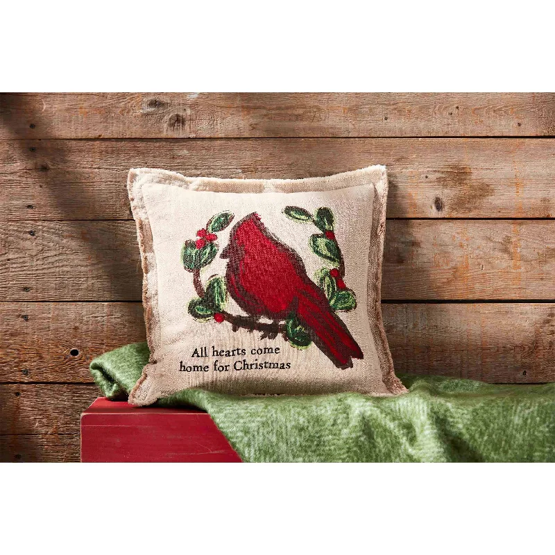 Pillow for cold relaxation-Mud Pie - Christmas Cardinal Pillow