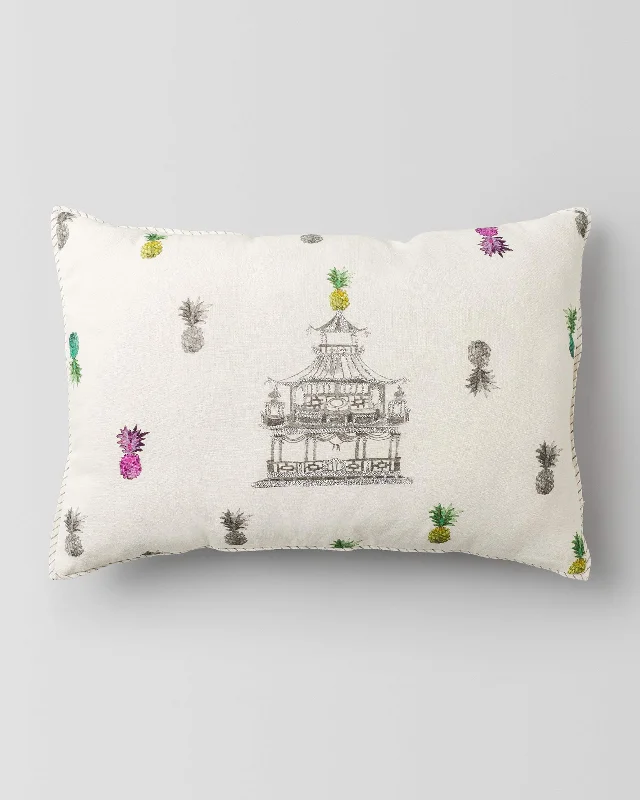 Pillow for teenage sleep-Pagoda Lumbar Pillow Cover