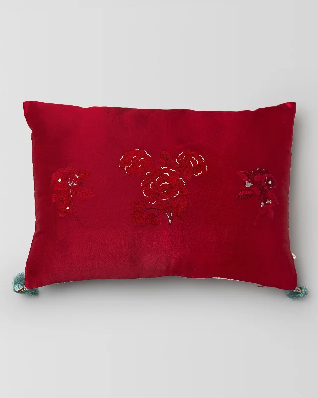 Pillow for young sleep-Peony Lumbar Pillow Cover