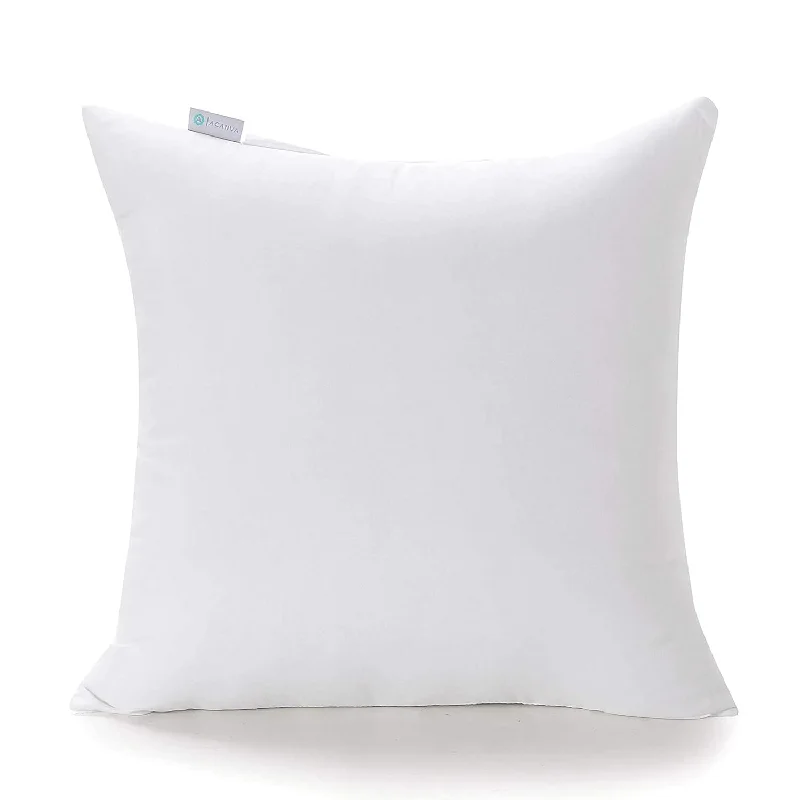 Pillow with gel-infused foam-Premium Polyester Stuffer Square Form Sham Throw Pillow Inserts, 20 In(1 Count