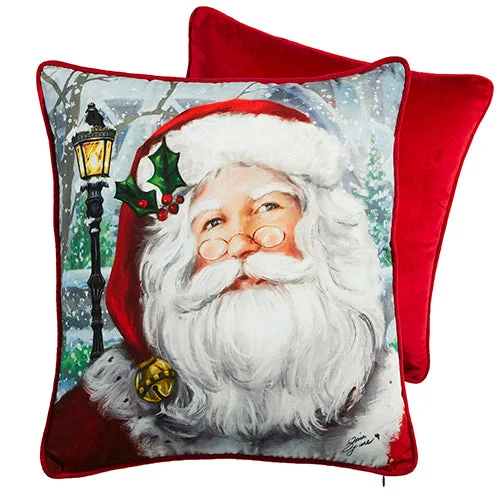 Pillow for king relaxation-RAZ Imports - Santa Portrait Pillow