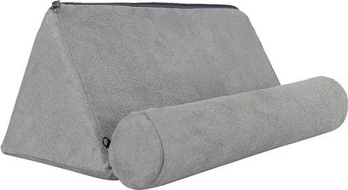 Pillow with cozy fabric-SaharaCase - Pillow Tablet Stand for Most Tablets up to 12.9" - Gray