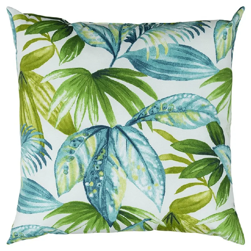 Pillow for little ones-Set of Two 22" X 22" Blue and Green Indoor Outdoor Throw Pillow