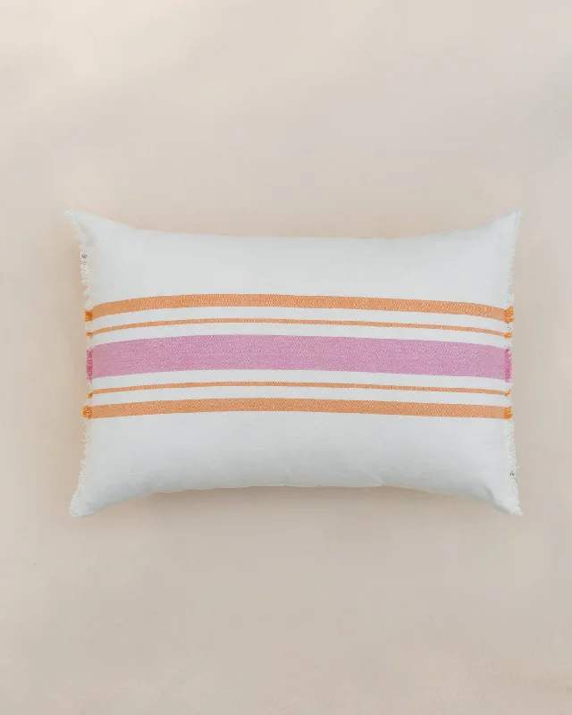 Pillow for hot relaxation-Stripey Lumbar Pillow Cover