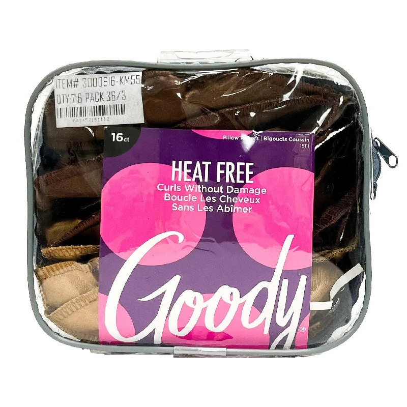 Pillow with foam filling-Goody Heat Free Pillow Rollers 16ct