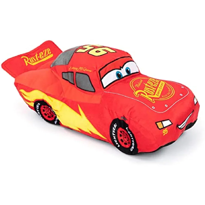 Pillow for single relaxation-Plush Stuffed Lightning Mcqueen Red Pillow Buddy