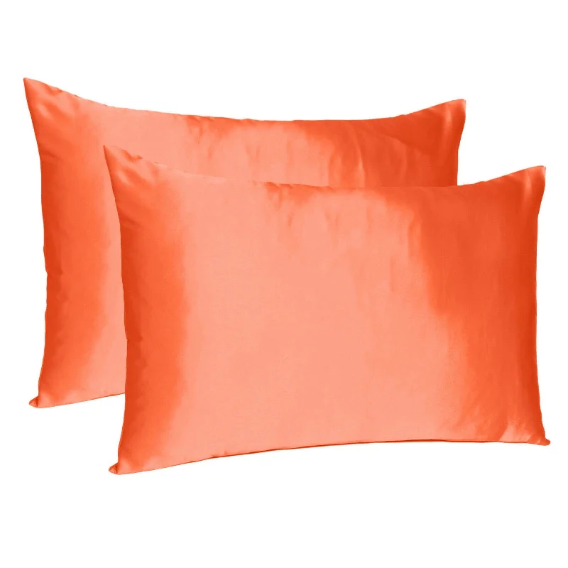 Pillow for toddler relaxation-Poppy Dreamy Set Of 2 Silky Satin King Pillowcases