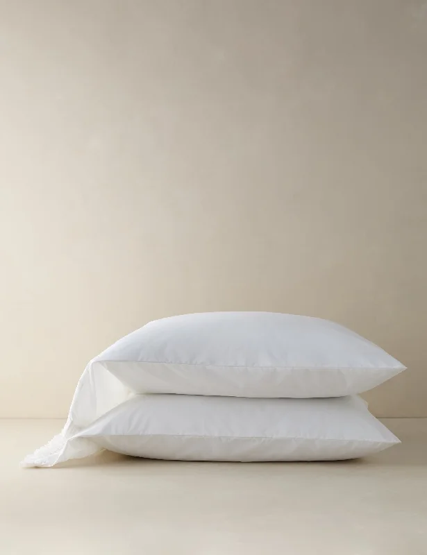 Pillow with linen cover-Audrey Ruffle Pillowcase (Set of 2) by Pom Pom at Home