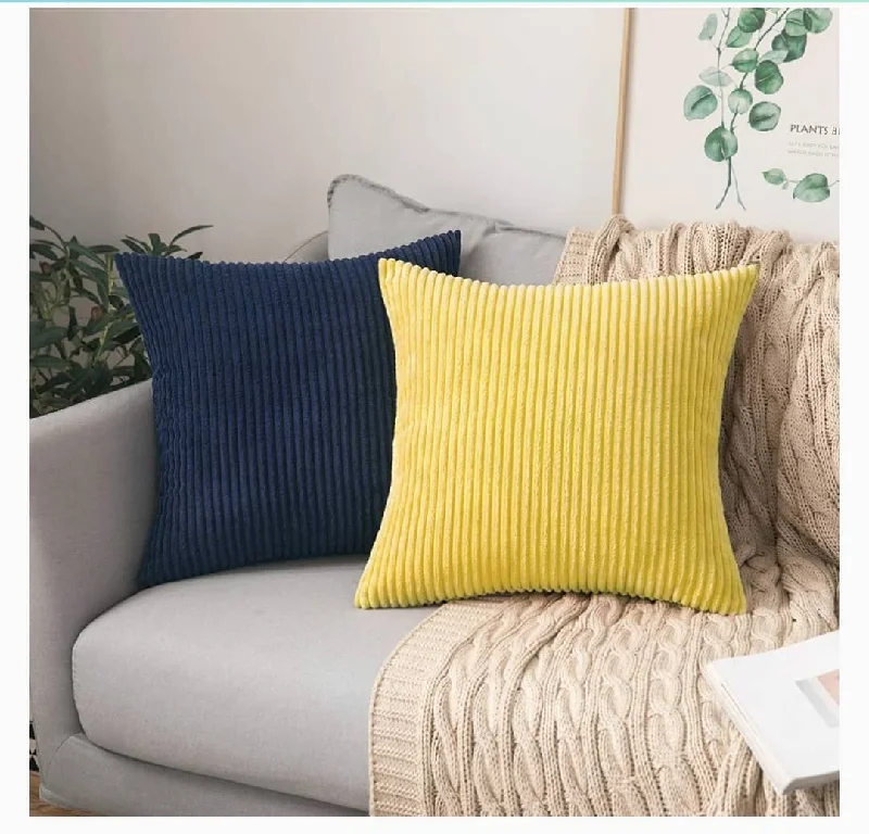 Pillow for cool nights-Unique Stripe Plush Throw Pillow 20 x 20