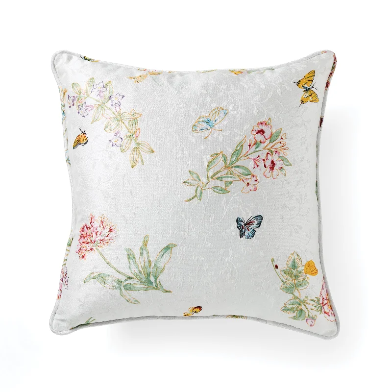 Pillow for wide beds-Butterfly Meadow Pillow 18x18