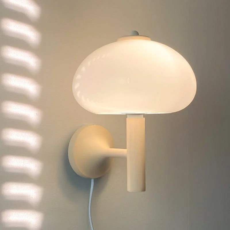 Mushroom Cap Glass Wall Lamp