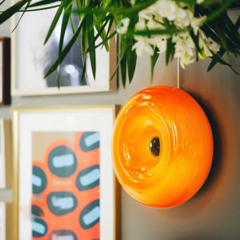 Glass Donut Wall Lamp