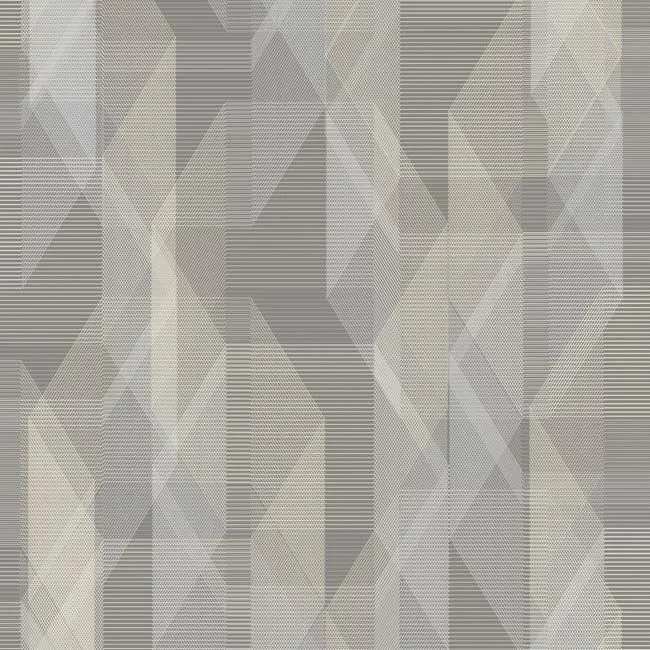 Wallpaper rock finish-Top wallpaper for rustic decor-Debonair Geometric Peel & Stick Wallpaper in Ivory and Grey