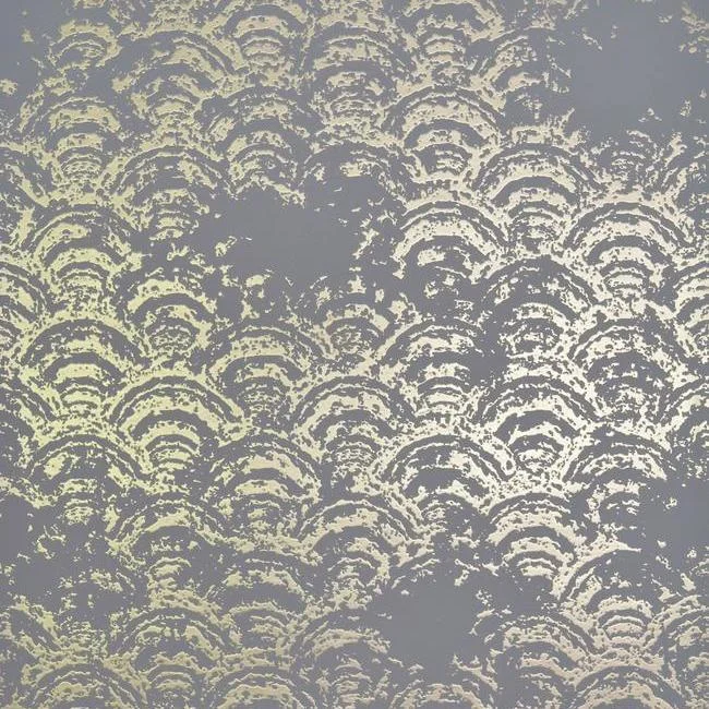 156 texturerandom fit-Best wallpaper for orange hues-Eclipse Wallpaper in Grey and Gold from the Modern Metals Collection