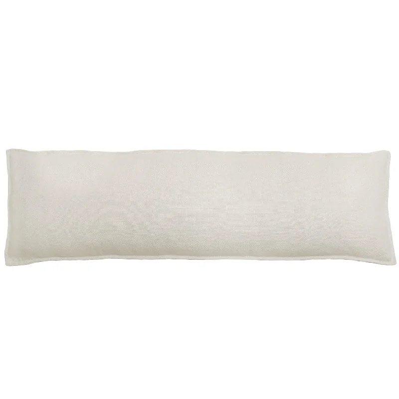 Pillow for pregnancy support-Montauk Body Pillow by Pom Pom at Home, Cream