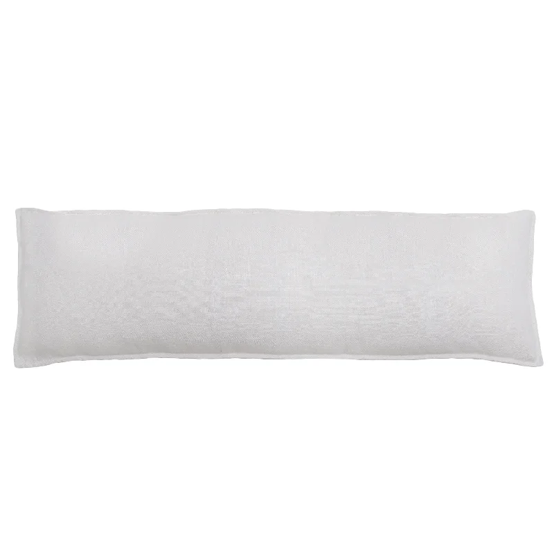 Pillow for hot weather-Montauk Body Pillow by Pom Pom at Home, White