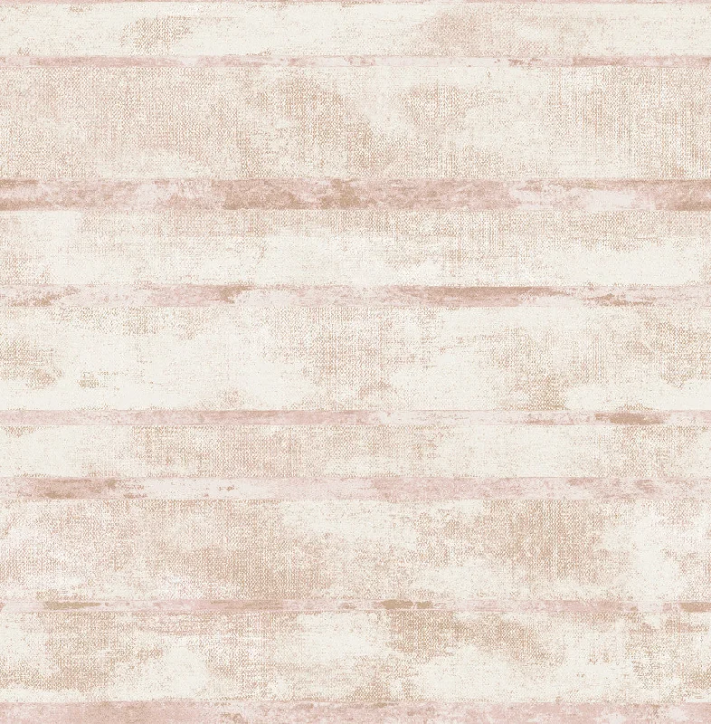 Wallpaper gust walls-Cheap wallpaper with durability-Otis Wallpaper in Ivory, Pink, and Tan from the Metalworks Collection