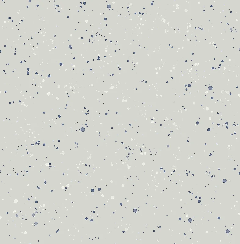 Wallpaper coy charm-Peelable wallpaper for renters-Paint Splatter Wallpaper in Grey and Midnight Blue from the Day Dreamers Collection