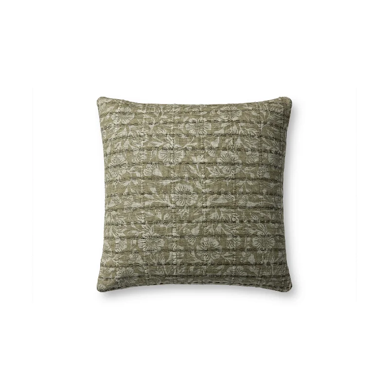 Pillow for hotel beds-Stoffer Pillow - Green / Grey