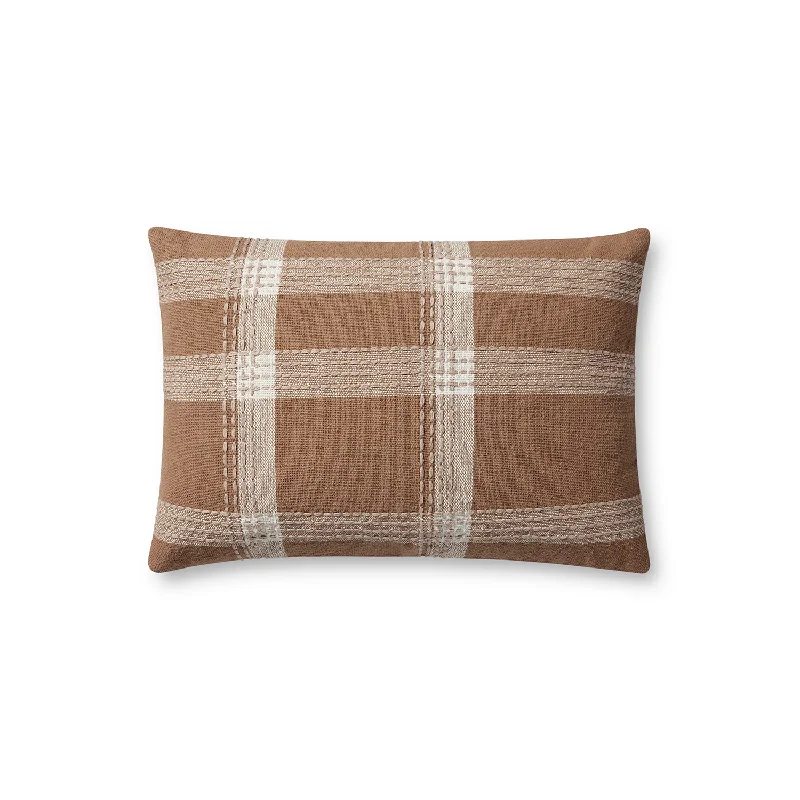 Pillow with lightweight core-Stoffer Pillow - Rust / Multi