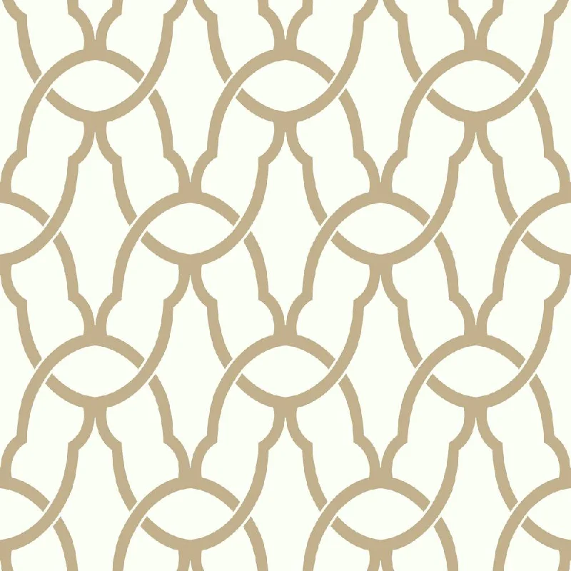 Wallpaper work chic-How to clean wallpaper smudges-Trellis Peel & Stick Wallpaper in Gold