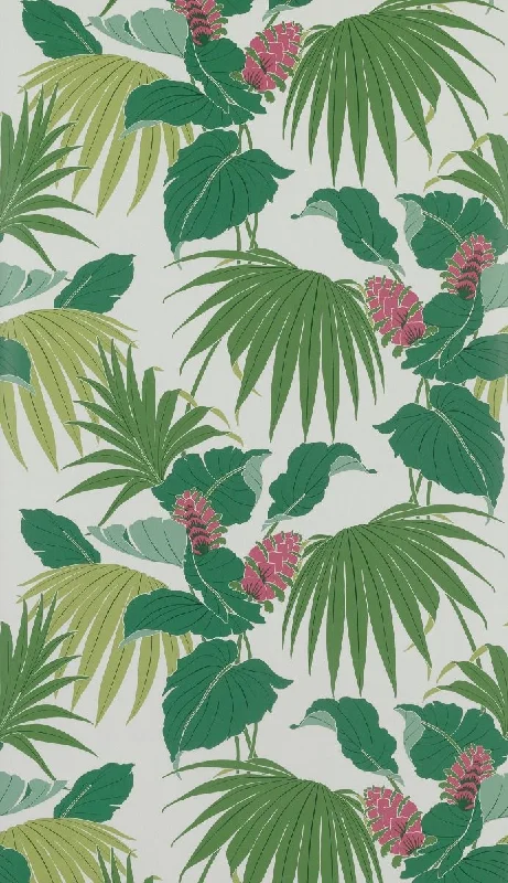 Wallpaper light style-Lightweight wallpaper for walls-Vernazza Wallpaper in Green from the Manarola Collection by Osborne & Little