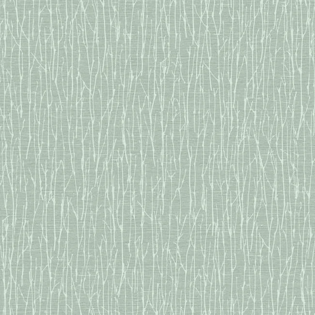 Wallpaper shelf pop-Best wallpaper for coral shades-Woodland Twigs Wallpaper in Sage from the Elegant Earth Collection