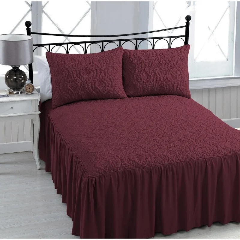 Best budget bed frames-Avondale Manor Samantha 3-piece Bedspread Set