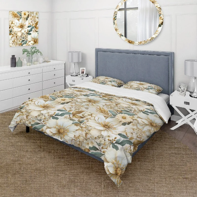 How to clean a headboard-Designart "Beige Tranquility Peonies Flower Pattern" cottage bedding covert set with 2 shams