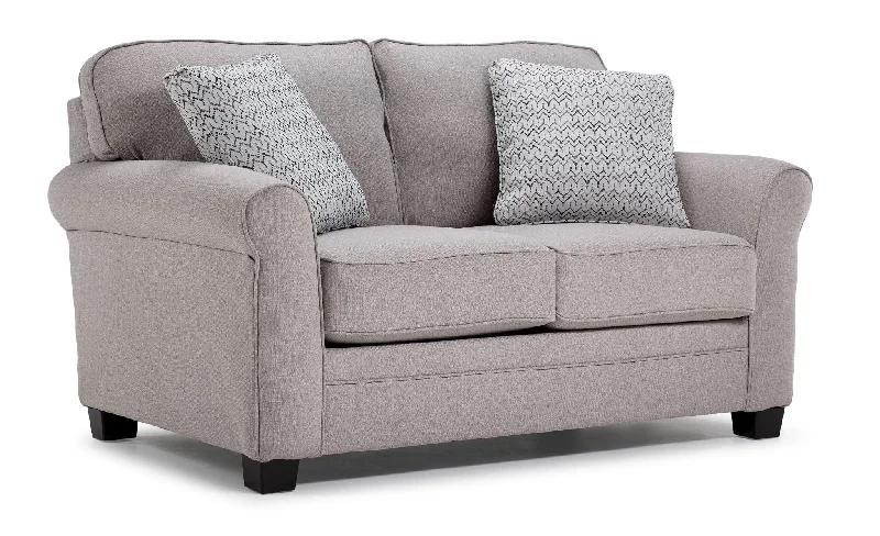 Sofa with synthetic fabric-Lewiston Loveseat - Cement