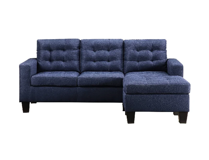 Sofa with bespoke design-Linen Sofa - Blue