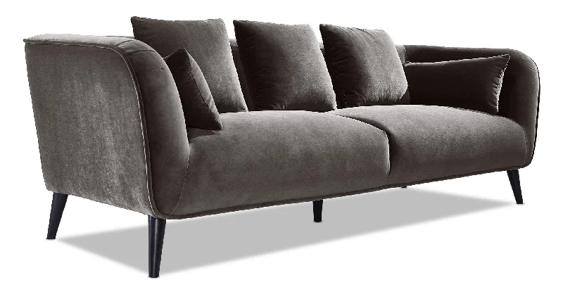 Sofa with luxury appeal-Maja Sofa - Dark Taupe