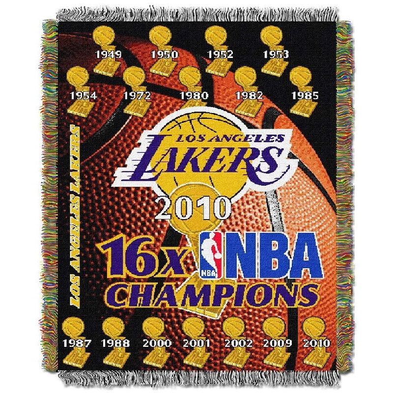 Premium cozy fleece throw blanket -NBA Los Angeles Lakers Woven Tapestry Throw