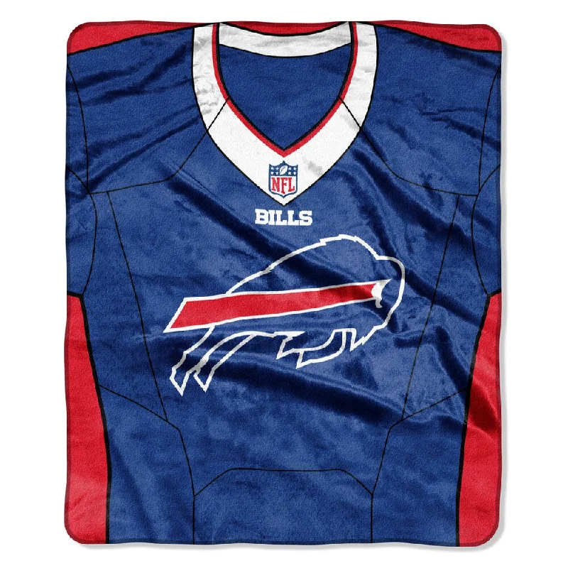 Warm holiday-ready throw blanket -NFL 07080 Bills Jersey Raschel Throw